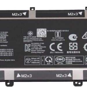 LAPTOP BATTERY RDSJ ZG06XL ZG06 for HP ZBook Studio G5 X360 G5 2ZC63EA 5CN15PA ZC62EA Elitebook 1050 G1 Series HSTNN-IB8H HSTNN-1B8H HSN-Q11C L07351-1C1 L07045-855 L07046-855 ZG06095XL 11.55V 95.9Wh  