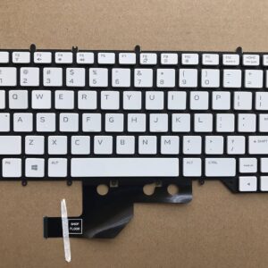 LAPTOP KEYBOARD for DELL Alienware M15 R3 Gaming Laptop per-Key RGB Keyboard Backlit US White